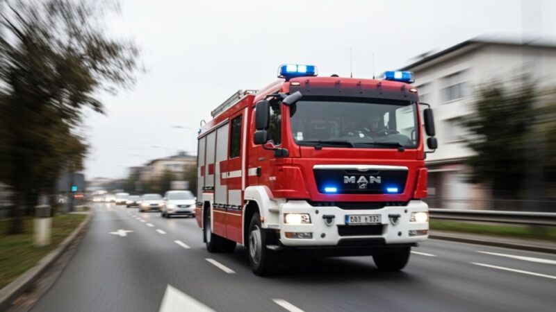 Zadymienie na ul. Jedności Narodowej: Służby w akcji, źródło problemu to przypalona potrawa