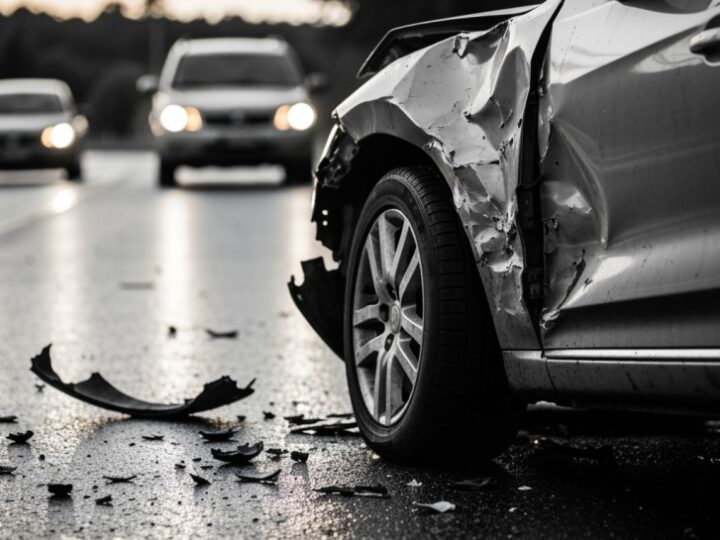 Kierowca znika po dramatycznym dachowaniu na DW 162