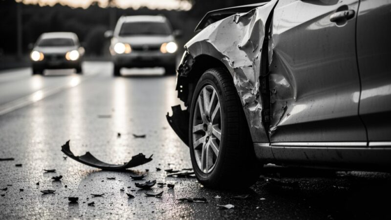 Kierowca znika po dramatycznym dachowaniu na DW 162