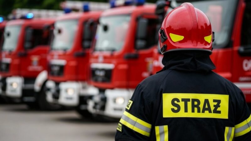 Wiosenne porządki i grillowanie z drużyną strażacką w Gościnie