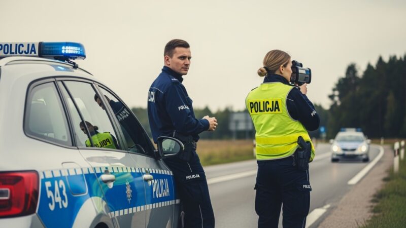 Młody kierowca w poślizgu z promilami – groźne zdarzenie na drodze