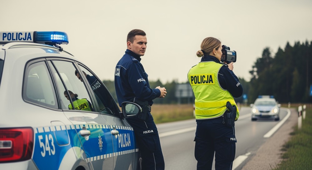 Młody kierowca w poślizgu z promilami – groźne zdarzenie na drodze