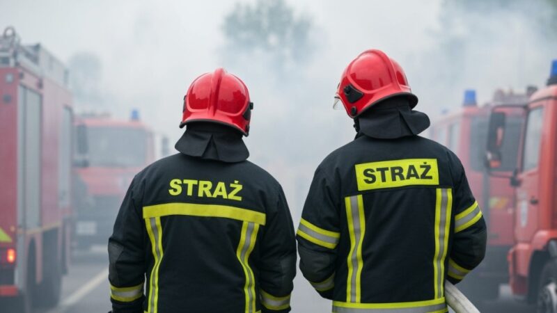 Strażacy w Polmleku: realistyczne ćwiczenia ratunkowe w obliczu pożaru